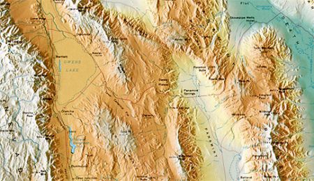 California Medium-Sized Topographic Wall Map by Raven Maps, Lithograph Print on Paper (Non-Laminated) - Wide World Maps & MORE!