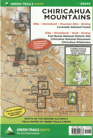 Chiricahua Mountains (2934S) - Wide World Maps & MORE!