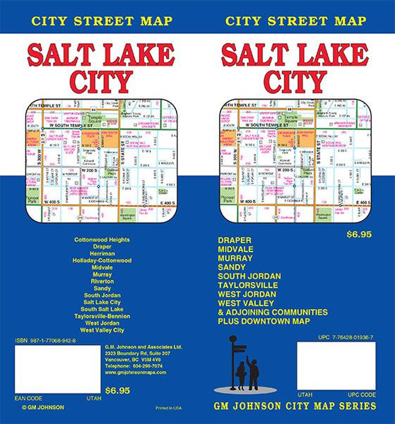 Salt Lake City, Utah Street Map - Wide World Maps & MORE!