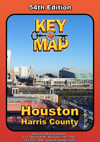54th Edition Key Map Houston - Harris County | Wide World Maps & MORE!