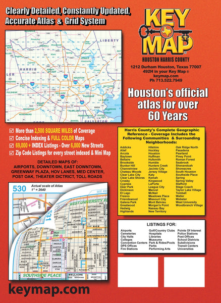 54th Edition Key Map Houston - Harris County