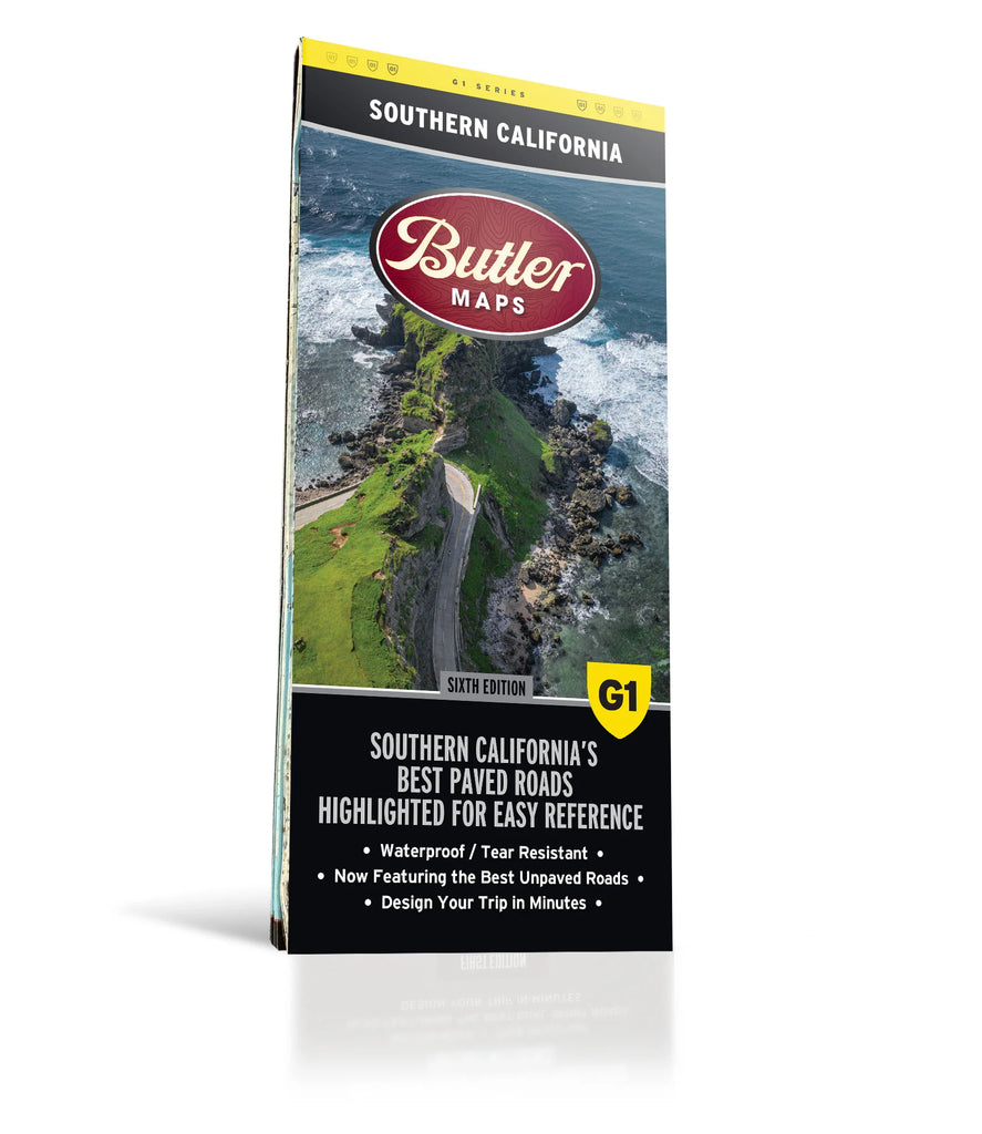 Best Paved Roads in Southern California - G1 Series Butler Map