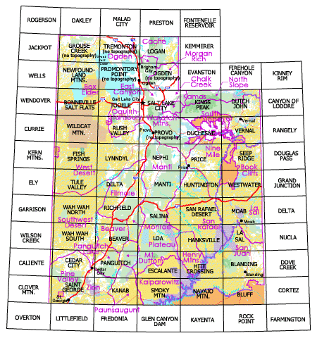 Bluff, Utah, Surface Management Status 1:100,000-Scale Topographic Map - Wide World Maps & MORE!