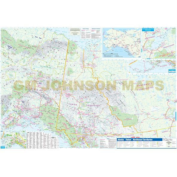 Road Map Alaska, Yukon, & Northwest Territories - Wide World Maps & MORE!