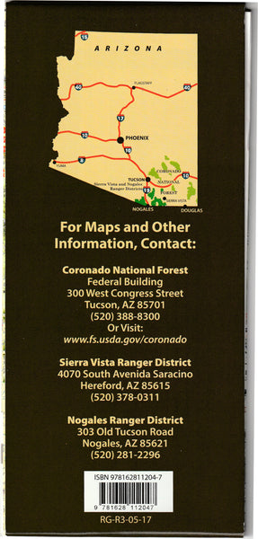 Coronado National Forest: Sierra Vista and Nogales Ranger Districts - Wide World Maps & MORE!
