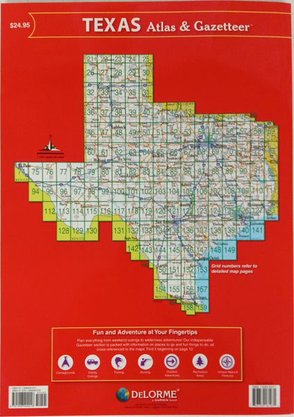 Texas Detailed Topographic Maps (DeLorme Atlas & Gazetteer) - Wide World Maps & MORE!