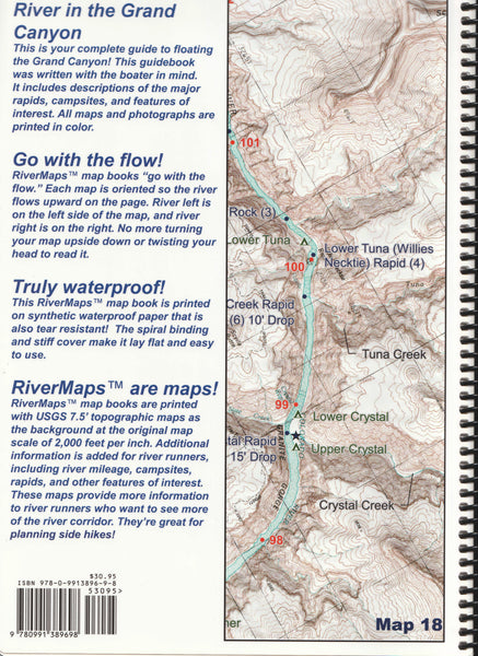 Guide to the Colorado River in the Grand Canyon: Lees Ferry to South Cove - Wide World Maps & MORE!