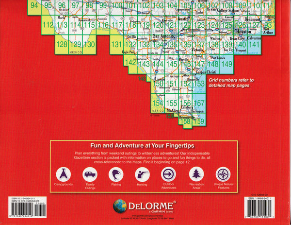 Texas Detailed Topographic Maps (DeLorme Atlas & Gazetteer) - Wide World Maps & MORE!