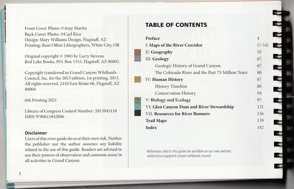The Colorado River in Grand Canyon River Map & Guide (Save the Canyon, Buy the Book!)