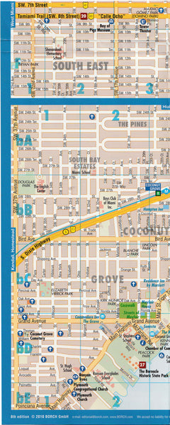 Miami (Florida) Laminated Folded Map - Wide World Maps & MORE!