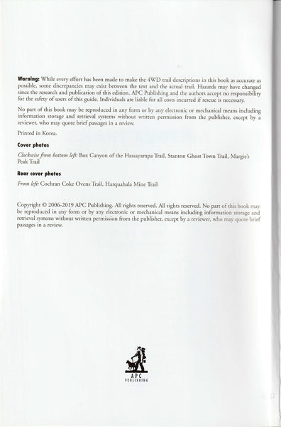 Arizona Trails Central Region (Backroads & 4-Wheel Drive Trails) [Paperback] Peter Massey; Jeanne Wilson and Angela Titus - Wide World Maps & MORE!