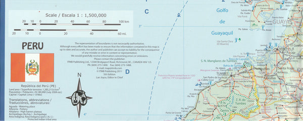 Peru 1:1,500,000 Travel Map (International Travel Maps) - Wide World Maps & MORE!