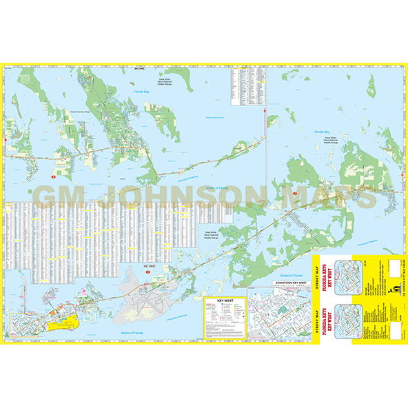 Street Map Florida Keys / Key West / Upper & Lower Keys (Florida)