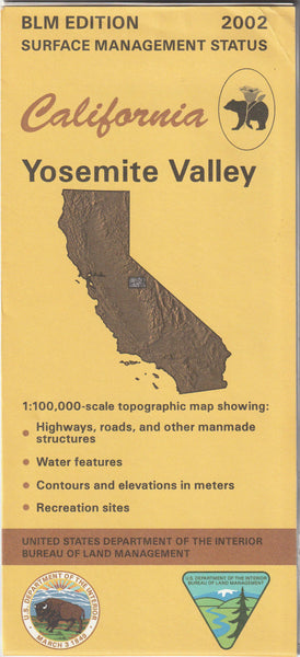 Yosemite Valley : 1:100,000-Scale Topographic Map (California 60 × 30 Minute Series Surface Management Status)