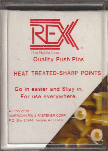 Moore Plastic Head Push Pin, Yellow, 100 Per Box (2P-100-YW) - Wide World Maps & MORE!