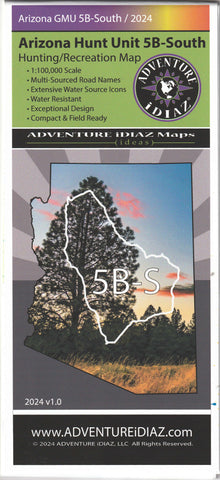 Arizona Hunt Unit 05B-South Hunting/Recreation Map