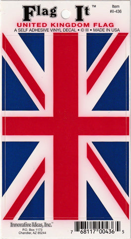 United Kingdom Flag Decal for Auto, Truck, or Boat