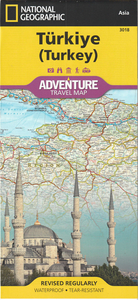 Türkiye (Turkey) Adventure Travel Map (AdventureMAP 3018) - Wide World Maps & MORE!