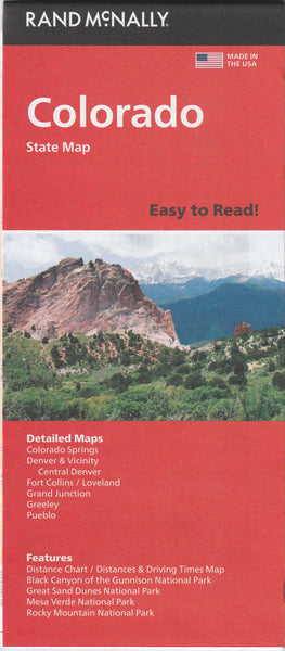 Easy To Read! Folded Map: Colorado State Map - Wide World Maps & MORE!