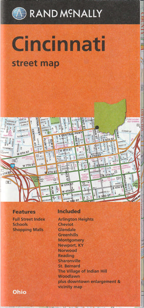 Cincinnati Street Map, Ohio - Wide World Maps & MORE!