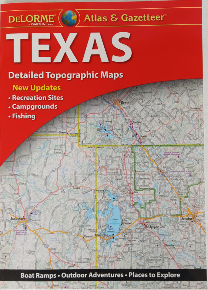 Texas Detailed Topographic Maps (DeLorme Atlas & Gazetteer)