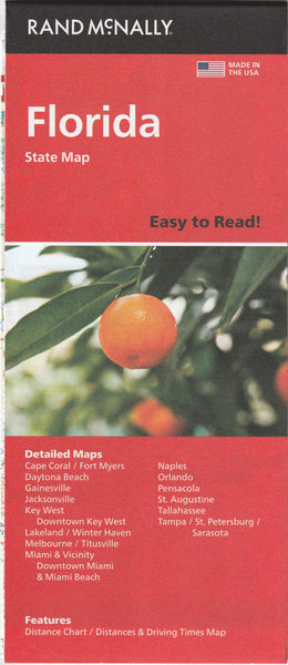 Rand McNally Easy to Read Folded Map: Florida State Map (English and English Edition) [Map] Rand McNally - Wide World Maps & MORE!