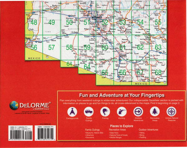 Arizona Detailed Topographic Maps (DeLorme Atlas & Gazetteer) - Wide World Maps & MORE!
