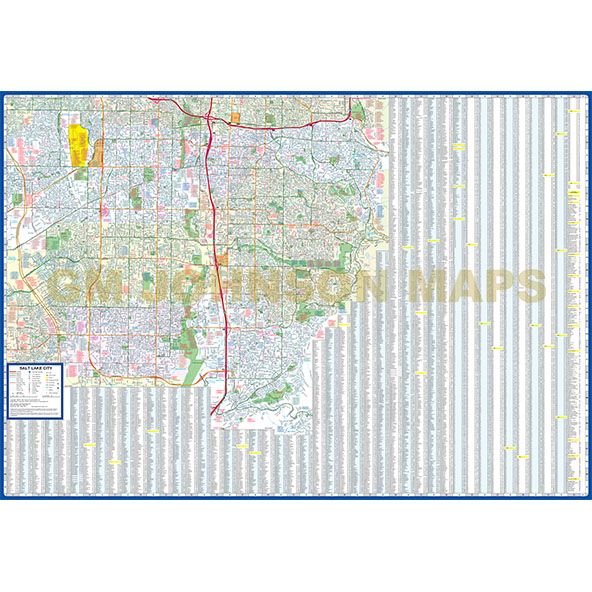 Salt Lake City, Utah Street Map - Wide World Maps & MORE!