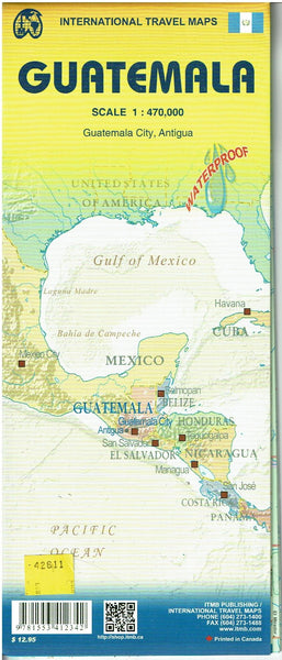 Guatemala, Guatemala City, Antigua - Wide World Maps & MORE! - Map - ITMB Publishing, Ltd. - Wide World Maps & MORE!