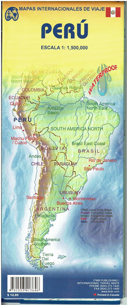 Peru 1:1,500,000 Travel Map (International Travel Maps) - Wide World Maps & MORE! - Map - ITMB Publishing, Ltd. - Wide World Maps & MORE!