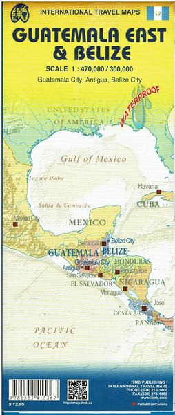 Belize & Eastern Guatemala 1:300K/470K - Wide World Maps & MORE! - Map - ITMB Publishing, Ltd. - Wide World Maps & MORE!