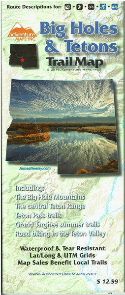 Big Holes & Tetons Trail Map - Wide World Maps & MORE! - Map - Adventure Maps - Wide World Maps & MORE!