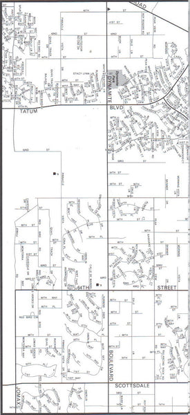 Map of North Scottsdale * Cave Creek * Carefree (Yellow1) - Wide World Maps & MORE! - Map - Wide World Maps & MORE! - Wide World Maps & MORE!