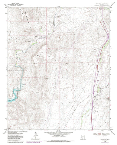 New River, Arizona (7.5'×7.5' Topographic Quadrangle) - Wide World Maps & MORE! - Map - Wide World Maps & MORE! - Wide World Maps & MORE!