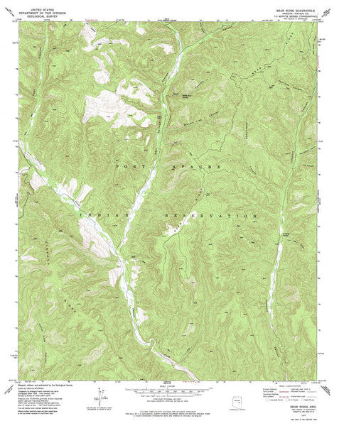 BEAR RIDGE, Arizona 7.5' - Wide World Maps & MORE!