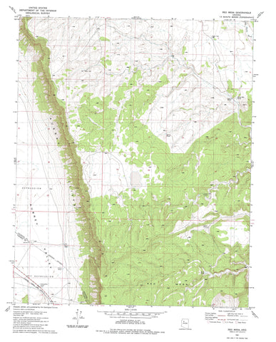 Red Mesa, Arizona (7.5'×7.5' Topographic Quadrangle) - Wide World Maps & MORE!