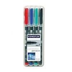 Staedtler&reg; Lumocolor Fine Tip Overhead Projection Marker, Four-Color Set - Wide World Maps & MORE! - Furniture - Staedtler - Wide World Maps & MORE!