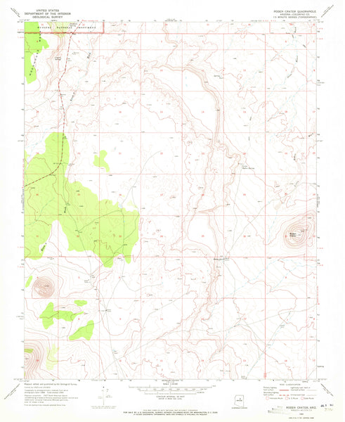 RODEN CRATER, Arizona (7.5'×7.5' Topographic Quadrangle) - Wide World Maps & MORE!