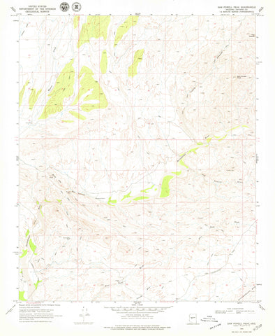 Sam Powell Peak, AZ (7.5'×7.5' Topographic Quadrangle) - Wide World Maps & MORE! - Map - Wide World Maps & MORE! - Wide World Maps & MORE!