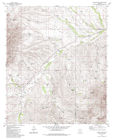 Saucito Mountain, Arizona (7.5'×7.5' Topographic Quadrangle) - Wide World Maps & MORE!