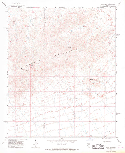 SMITH PEAK, Arizona (7.5'×7.5' Topographic Quadrangle) - Wide World Maps & MORE!