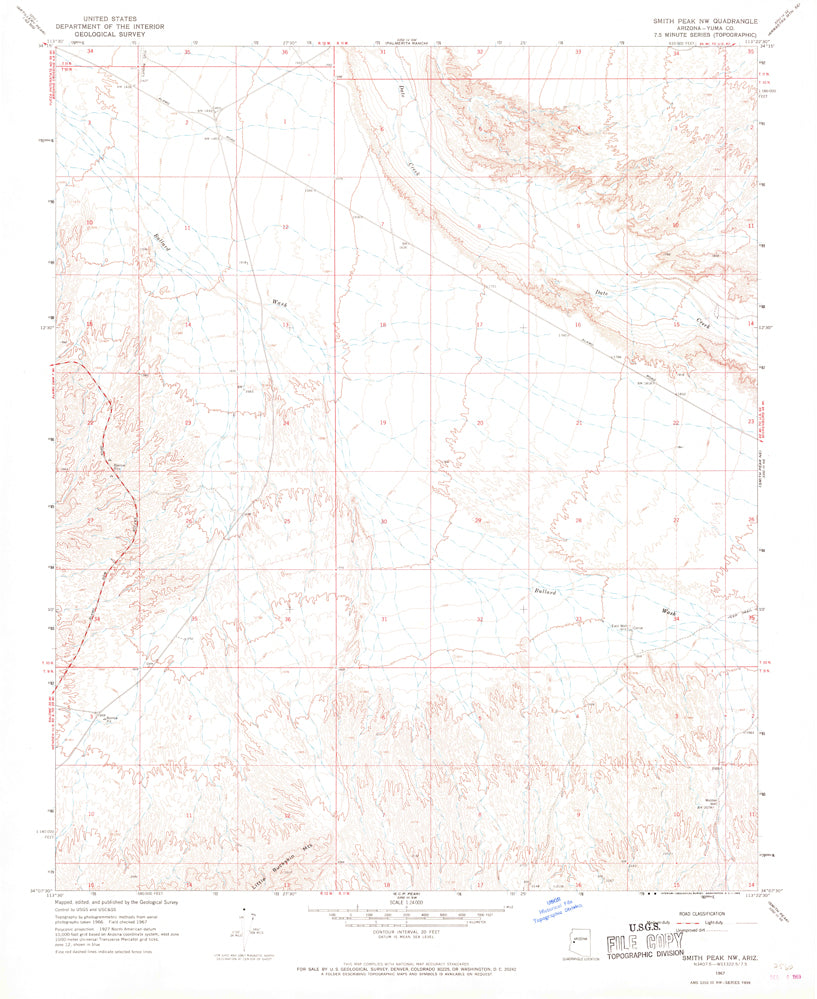 SMITH PEAK NW, Arizona (7.5'×7.5' Topographic Quadrangle) - Wide World Maps & MORE!