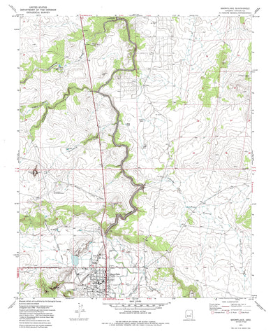 SNOWFLAKE, Arizona (7.5'×7.5' Topographic Quadrangle) - Wide World Maps & MORE!
