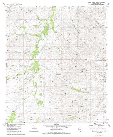 SPRING WATER CANYON, Arizona 7.5' - Wide World Maps & MORE!