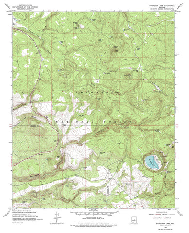 Stoneman Lake, Arizona (7.5'×7.5' Topographic Quadrangle) - Wide World Maps & MORE!