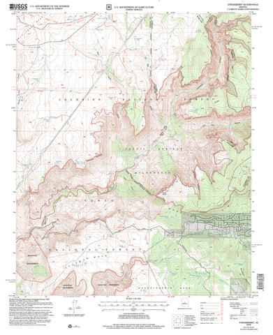 Strawberry, Arizona (7.5'×7.5' Topographic Quadrangle) - Wide World Maps & MORE!