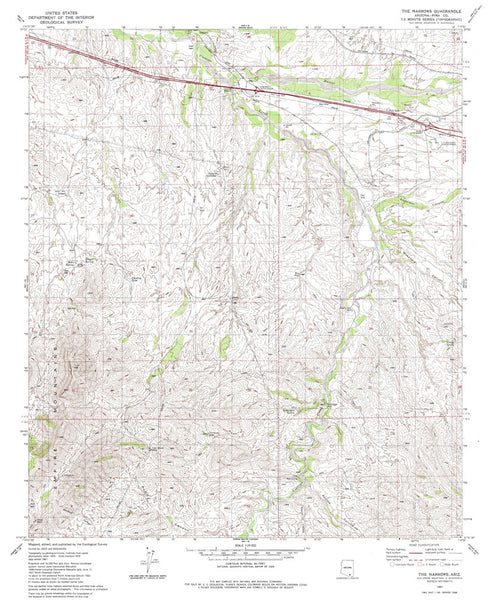 THE NARROWS, Arizona 7.5' - Wide World Maps & MORE!