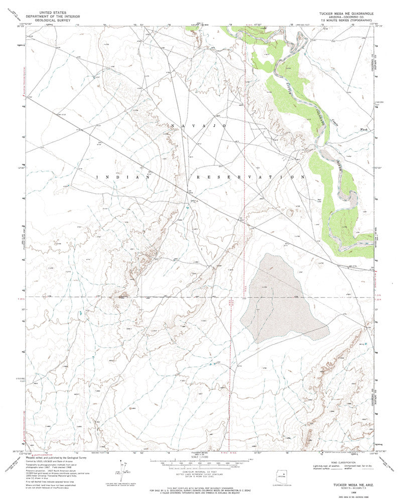 TUCKER MESA NE, Arizona 7.5' - Wide World Maps & MORE!