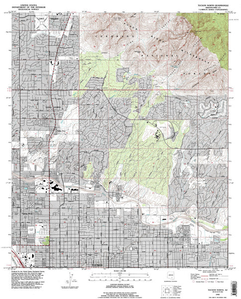 TUCSON NORTH, Arizona 7.5' - Wide World Maps & MORE!