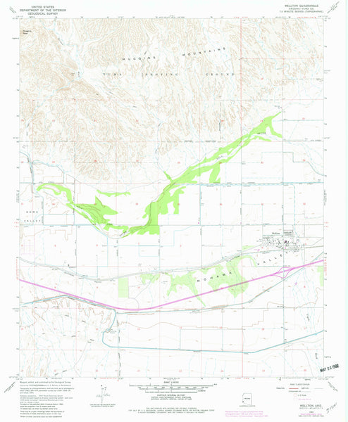 WELLTON, Arizona 7.5' - Wide World Maps & MORE!